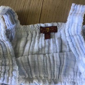 Baby Blue and White Stripe Tank Top Girls Size XL